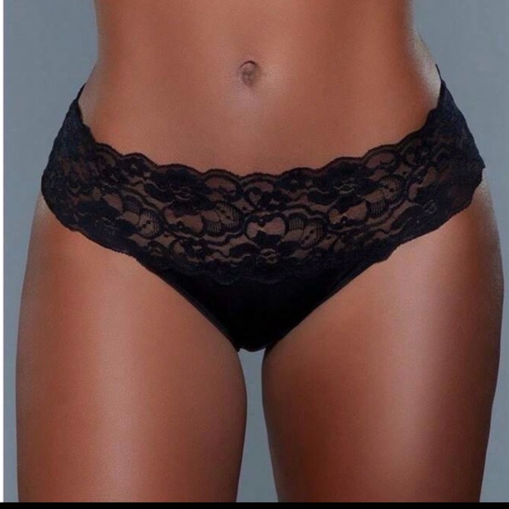 5️⃣7️⃣1️⃣ 6 pack Lace Trim Women's Panties - Multi-Color Set - Picture 4 of 5